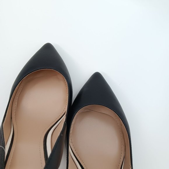 WHITE HOUSE BLACK MARKET WOMENS BLACK/WHITE PUMPS SIZE 9.5M - Picture 5 of 16